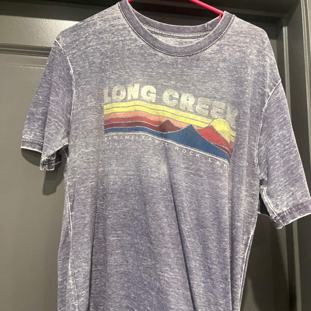 Graphic Tee with Mountain Design